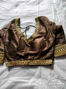 New Elegant Brown Blouse