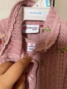 Peppermint Kids Floral Knit Frock