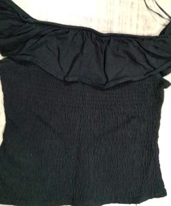 Chic Black Off-Shoulder Top