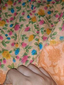 Flora Print New Saree