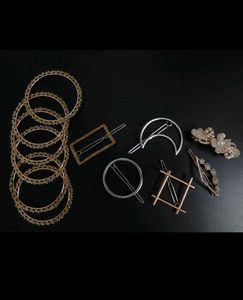 Hair Accessories Bundle( Clips And Bangles)