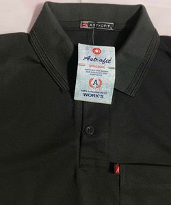 Mens Polo Neck Tshirt Black