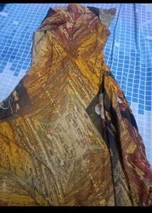 Beautiful Multicolour One Piece/ Kurti In L Size