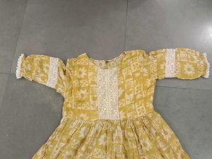 Tiered Yellow Dress