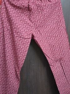 Patterned Casual Pants