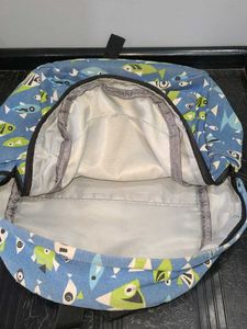 Blue Fish Print Backpack