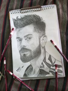 Selling A Sketch Of Virat Kohli