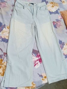 Tokyo Talkies Blue Wide Leg Jeans