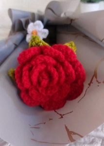 Crochet Rose Bouquet