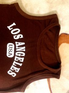 Hurry up! 🥳Maroon LA Crop Top