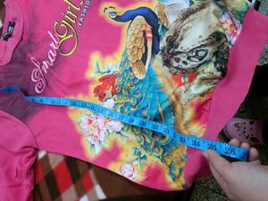 Beautiful Peacock Print Sweatshirt For Women In Xl