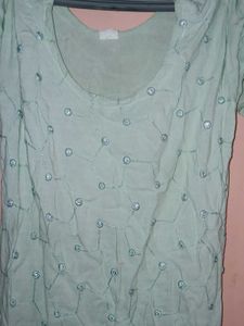 embroidery kurti with stones