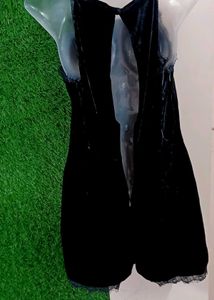 Imported Velvet Playsuit