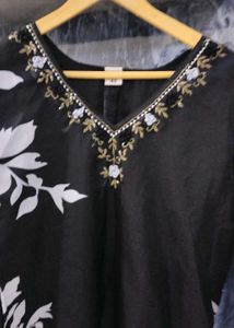 Black Organza Kurta Set With Beautiful Dupatta