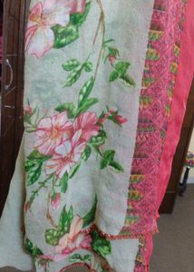 Green Printed Duppta Beautiful Print Combos