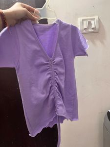 🧨NEW LAVENDER DRAWSTRING TOP- ONLY 130/-