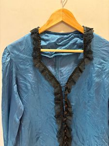 Beautiful Lace Trim Blouse