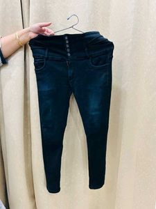 Dark Wash High-Waisted Jeans