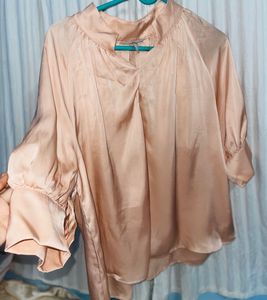 H&amp;m pink blouse