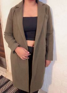 Olive Green Trench Coat (item 42)