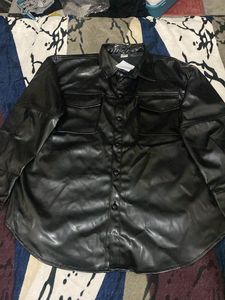 Stylish Black Faux Leather Jacket