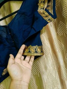 Beautiful Cotton Saree With Blouse 💫