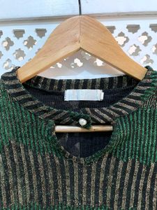 Metallic Forest Glam Top B