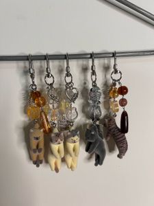 Japanese Gatcha Cat Keychain