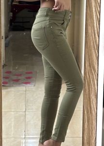 Olive Green Skinny Jeans
