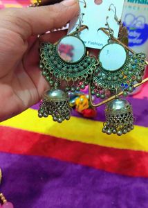 Set Or 3pair Oxidised ... Earrings