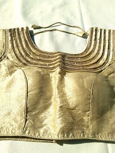 New Embellished Gold Blouse