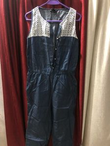 Jumpsuit With Lace Detailing.