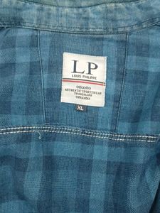 Blue Plaid Flannel Shirt