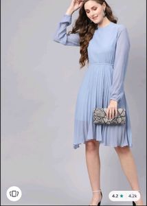 Sky Blue Flare Dress