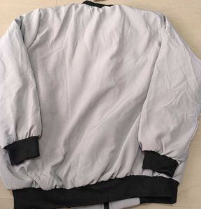 Stylish Grey Bomber Jacket