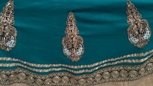 Elegant Teal Embroidered Anarkali