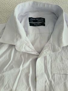Men&#39;s Grey Chequed Long Sleeve Shirt