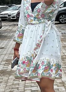 Floral Print Wrap Dress