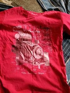 Red Graphic T-shirt 👕 and Pent for hunters 😊