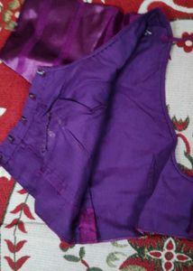 new Purple Saree Blouse