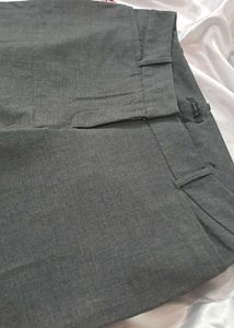 Gray Wide Leg Dress Pants