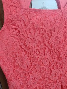 Coral Lace Dress