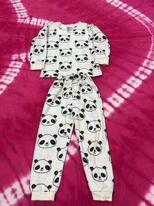 H&M Panda Print Pajama Set