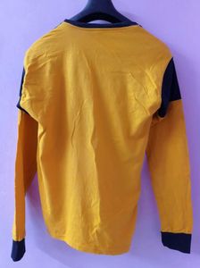 Men Yellow Full Hand Tshirt