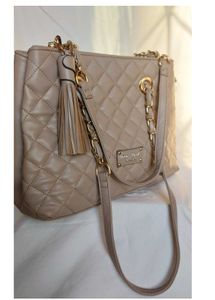 Original Darcy Mark's London Taupe Quilted Bag