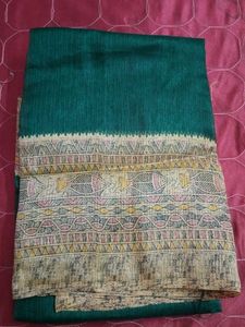 Ethnic Green Saree