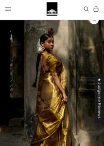 Trendy Gold Tissue Saaree