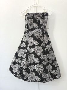 Floral Strapless Dress