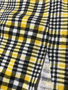 Checks Mini Skirt With A Slit