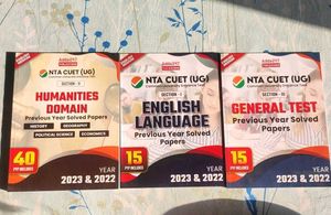 CUET (UG) Solved Papers+OMR sheets
